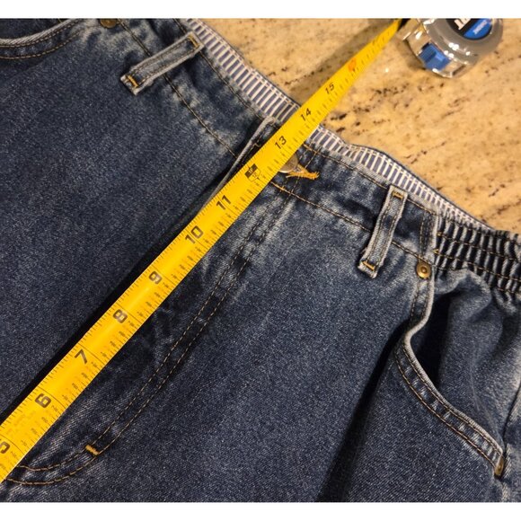 LL Bean Women's Double L Comfort Waist Size 32x28 Reg Jeans Blue Denim Hi-Rise - Picture 4 of 13